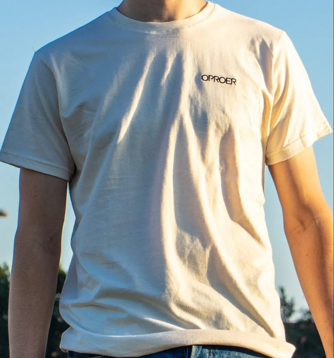 T-shirt "OPROER" - Natural