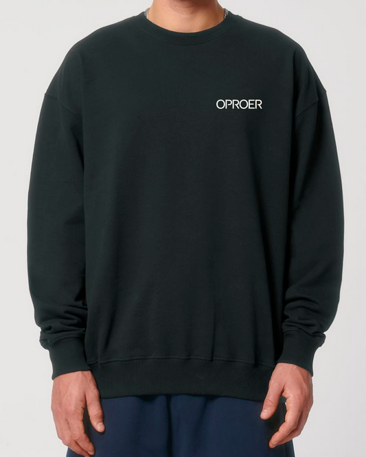 Sweater "OPROER" - Black Oversized